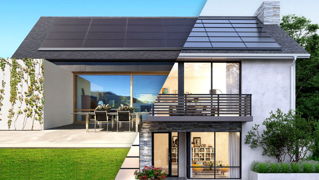 Houses-With-Solar-Panels-And-Shingles-On-The-Roof